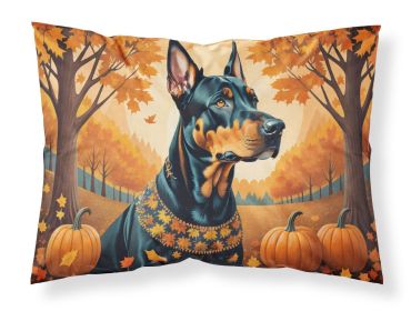 Doberman Pinscher Fall Standard Pillowcase Lightweight Super Soft Easy Care Decorative Artwork Pillowcase, Standard
