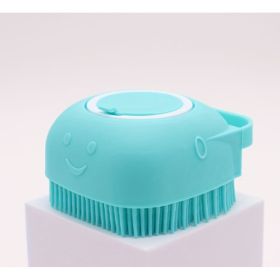 2 In 1 Pet Nail Clippers With Led Light Dog Cat Special Blood Line Scissors Multifunction Animals Paw Nail Trimmer Pet Supplies (Option: Blue brush)